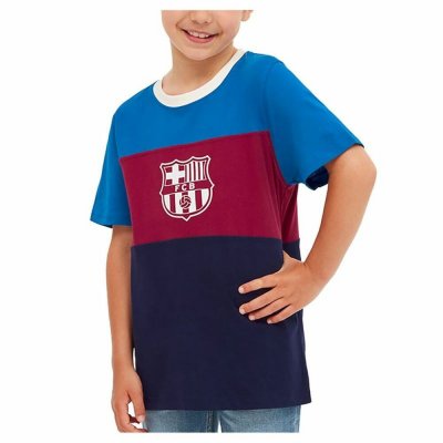 Kurzarm Fußballshirt für Kinder F.C. Barcelona Rot