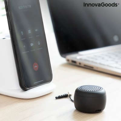 InnovaGoods Oppladbar bærbar trådløs minihøyttaler Miund InnovaGoods