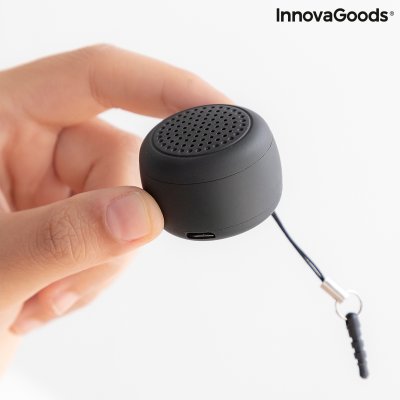 InnovaGoods Oppladbar bærbar trådløs minihøyttaler Miund InnovaGoods