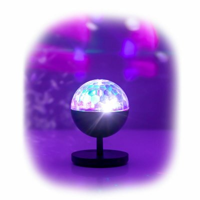 InnovaGoods Oppladbar LED-projektor med høyttaler Istarlyt Svart