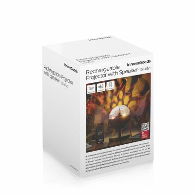 InnovaGoods Oppladbar LED-projektor med høyttaler Istarlyt Svart