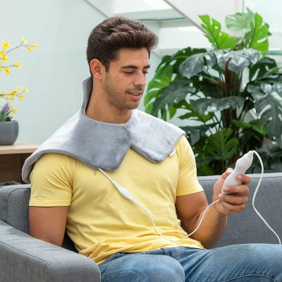 InnovaGoods Elektrisk Pute til Nakke og Skuldre Sholkad Grå Polyester