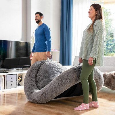 InnovaGoods Hundeseng for mennesker | Human Dog Bed XXL grå Grå Polyester