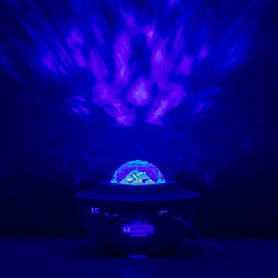 InnovaGoods LED Stjernehimmel Projektor med Høyttaler Sedlay Hvit