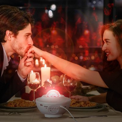 InnovaGoods LED Stjernehimmel Projektor med Høyttaler Sedlay Hvit