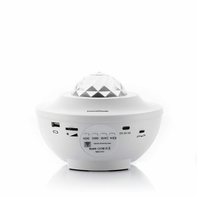 InnovaGoods LED Stjernehimmel Projektor med Høyttaler Sedlay Hvit