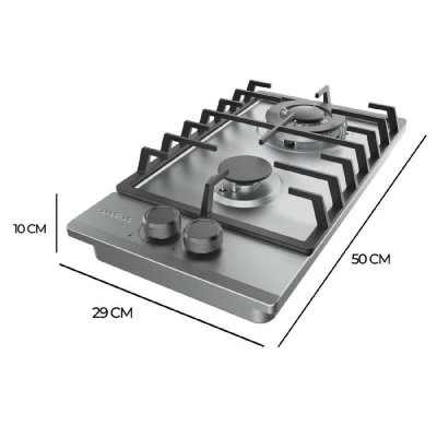 Cecotec Gasstopp Bolero Squad G 2200F Inox 5250 W 29 x 50 cm Rustfritt stål