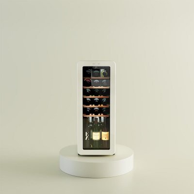 Cecotec Vinotéka 24 flasker Bolero GrandSommelier Origin Hit beige LED NoFrost display Glass