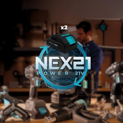 Cecotec Batteridrevet Gressklipper Brushless E7 Liberty Z Plus 20V 43cm 45L 3i1 blå