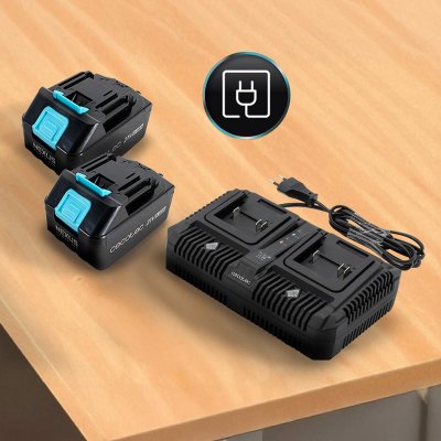 Cecotec Batteridrevet Gressklipper Brushless E7 Liberty Z Plus 20V 43cm 45L 3i1 blå