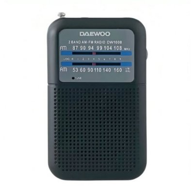 Daewoo Transistorradio DW1008GR Svart Retro