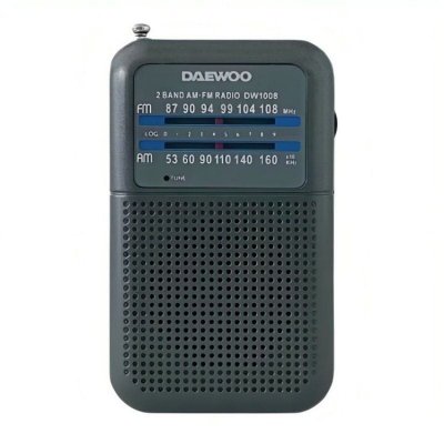Daewoo Transistorradio DW1008GR Svart Retro