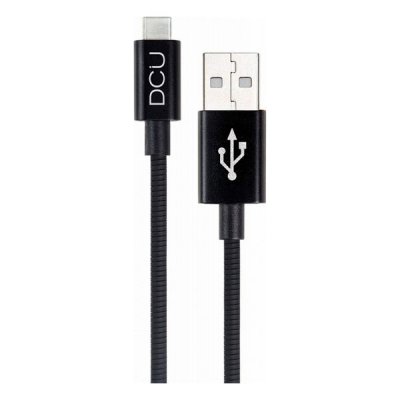 USB 2.0 A to USB C Cable DCU Black (1M)