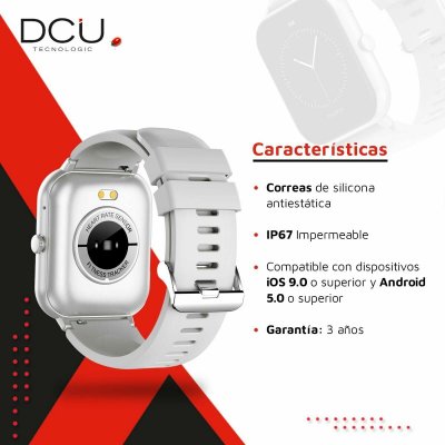 DCU Tecnologic Smartklokke DCU CURVED GLASS PRO 1,83" Grå