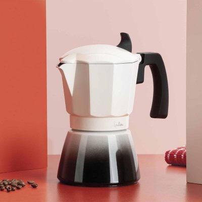 JATA Italian Kaffekanne HCAF2403 Krem Aluminium 3 Kupit