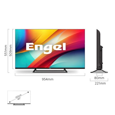 Engel Smart TV LE4086SM 40 40" Full HD LED PVR DVB-T2 Svart Plast