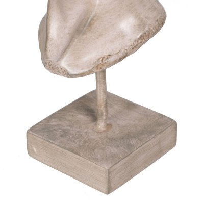BigBuy Home Dekorativ Figur beige Ansikt 12, 5 x 13, 27, cm Metall