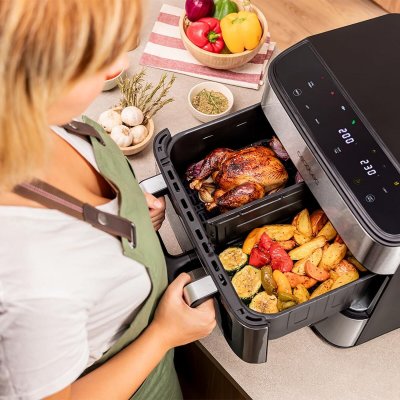 Cecotec Airfryer og Ovn Cecofry FoodCourt 18000 4Pizza 18L 2700W stål skjerm Rustfritt