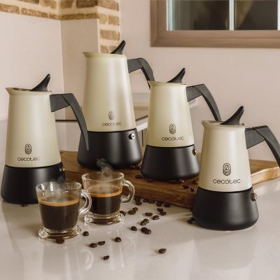 Cecotec Kaffetrakter Italiana Piccolina 400 4 Kopper 200ml Rustfritt Stål Grønn