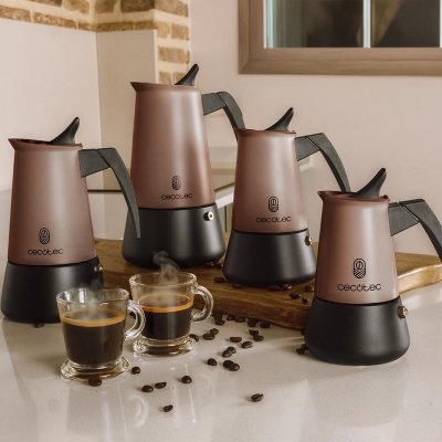 Cecotec Kaffetrakter Italiana Piccolina 600 Bronze 10 kopper rustfritt stål bronse