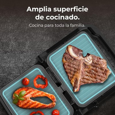 Cecotec Elektrisk Grill Rock'nGrill 2000 2000W 180º non-stick stein Svart