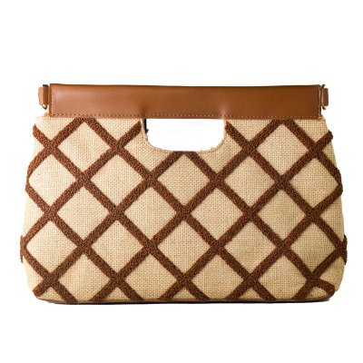 Håndveske for Kvinner Laura Ashley VALETTA-QUILTED-TAN Brun 30 x 20 x 9 cm