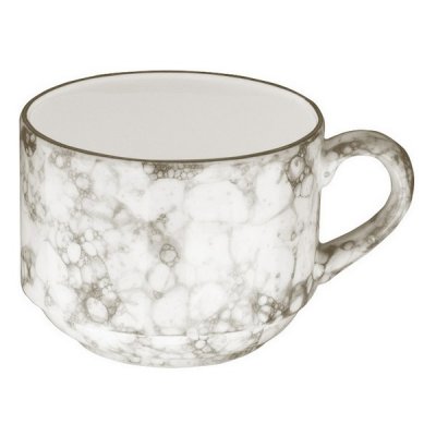 Cup Inde Gourmet Porcelain White/Brown (9 cl)
