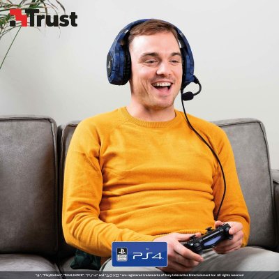 Trust Hodetelefoner GXT 488 Forze PS4 Blå Svart Aluminium