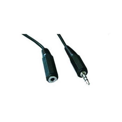 Jack Extension Cable (3.5 mm) GEMBIRD Male Plug/Socket Black