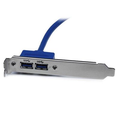 USB Cable Startech USB3SPLATE IDC Blue