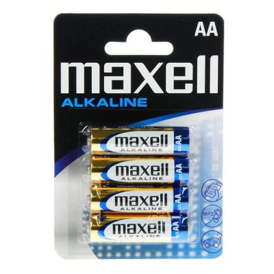 Alkaline Batteries Maxell MN1500 (Pack-4) AA 1,5 V (AA)