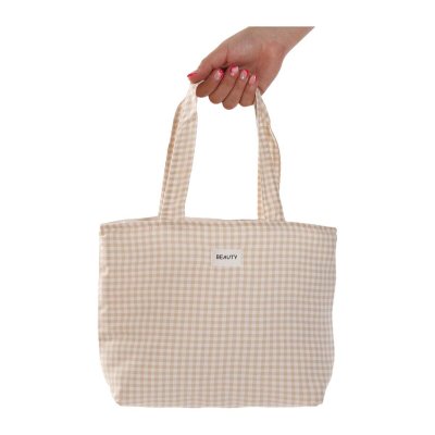 Håndveske for Kvinner Versa Vichy Beige 9 x 22 x 23 cm