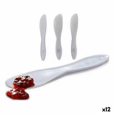 Kinvara Knivsett Kinvara Hvit Plast 18 x 10 x 1 cm 18 x 3,5 x 1 cm 3 Deler (12 enheter)