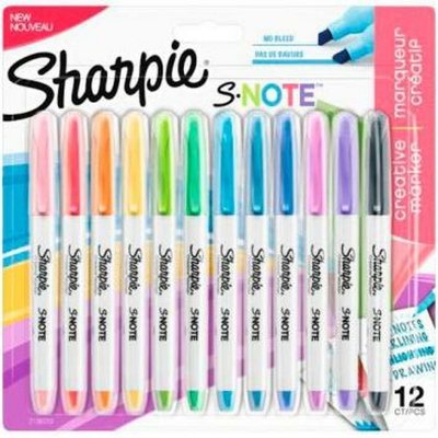 Sharpie Markør-sett Sharpie S-Note Flerfarget 12 Deler 1-3 mm (12 enheter)