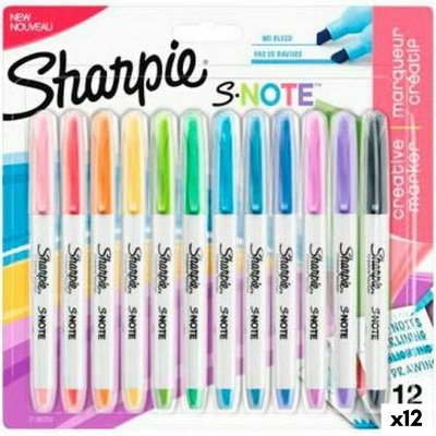Sharpie Markør-sett Sharpie S-Note Flerfarget 12 Deler 1-3 mm (12 enheter)