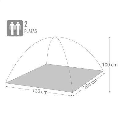 Aktive Telt 2 personer 120 x 100 200 cm (6 enheter) Polyester