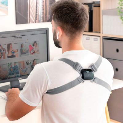 InnovaGoods Intelligent oppladbar holdningstrener med vibrasjon Viback Svart Nylon