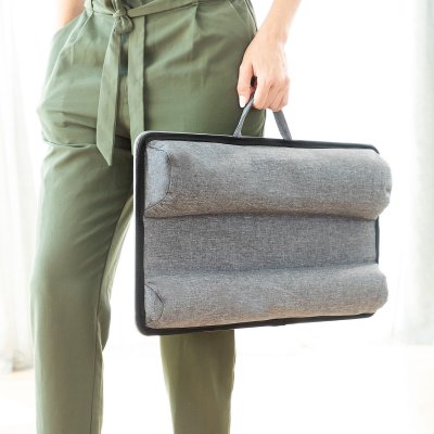 InnovaGoods Bærbart skrivebord til bærbar PC med XL pute Deskion Svart Polyester