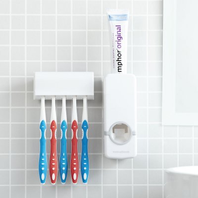 InnovaGoods Tannkremdispenser med Tannbørsteholder Diseeth InnovaGoods