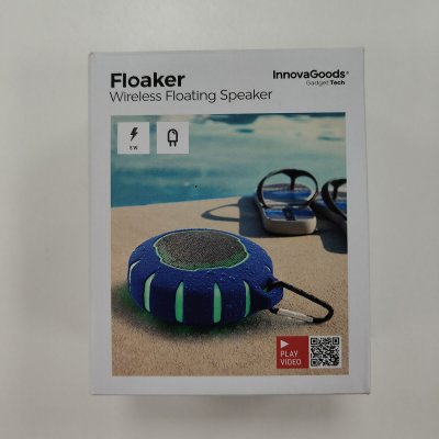InnovaGoods Flytende trådløs høyttaler med LED Floaker Blå Svart (Fikset B) Silikon