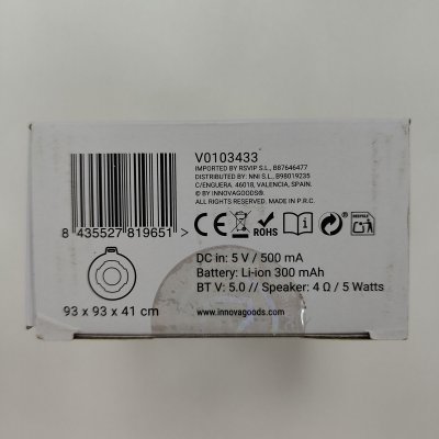 InnovaGoods Flytende trådløs høyttaler med LED Floaker Blå Svart (Fikset B) Silikon