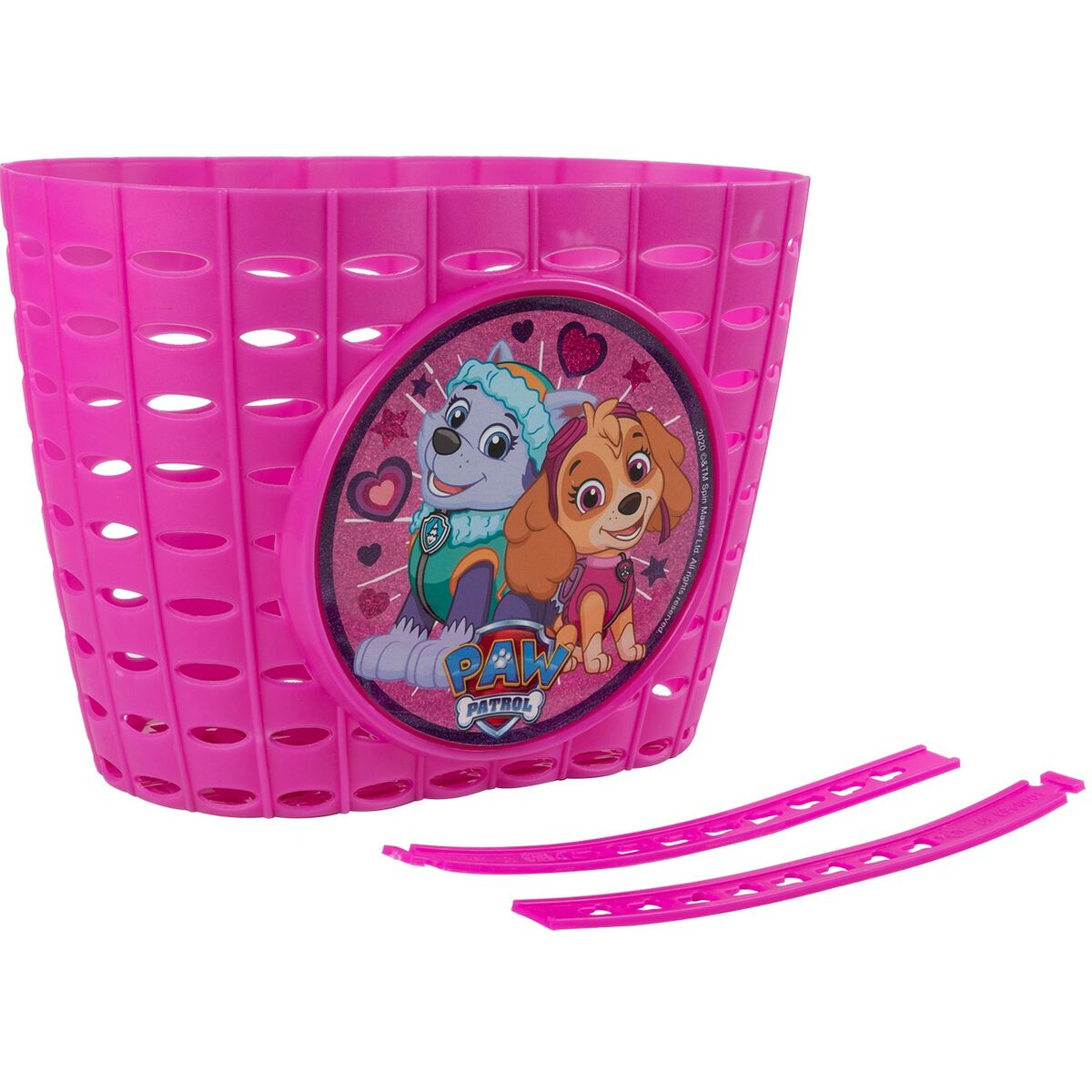 The Paw Patrol Sykkelkurv for barn rosa Plast