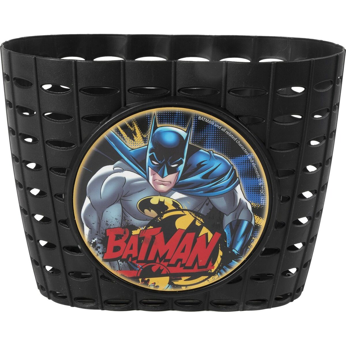 Batman Sykkelkurv for barn CZ10961 Svart/Gul Plast