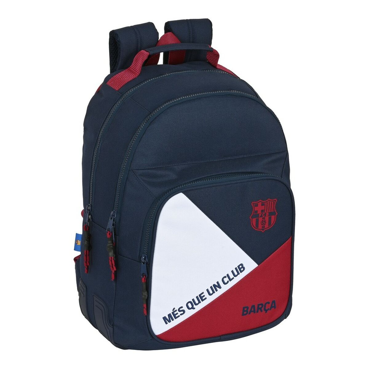 Skolebag F.C. Barcelona Blå Rødbrun (32 x 42 x 15 cm)