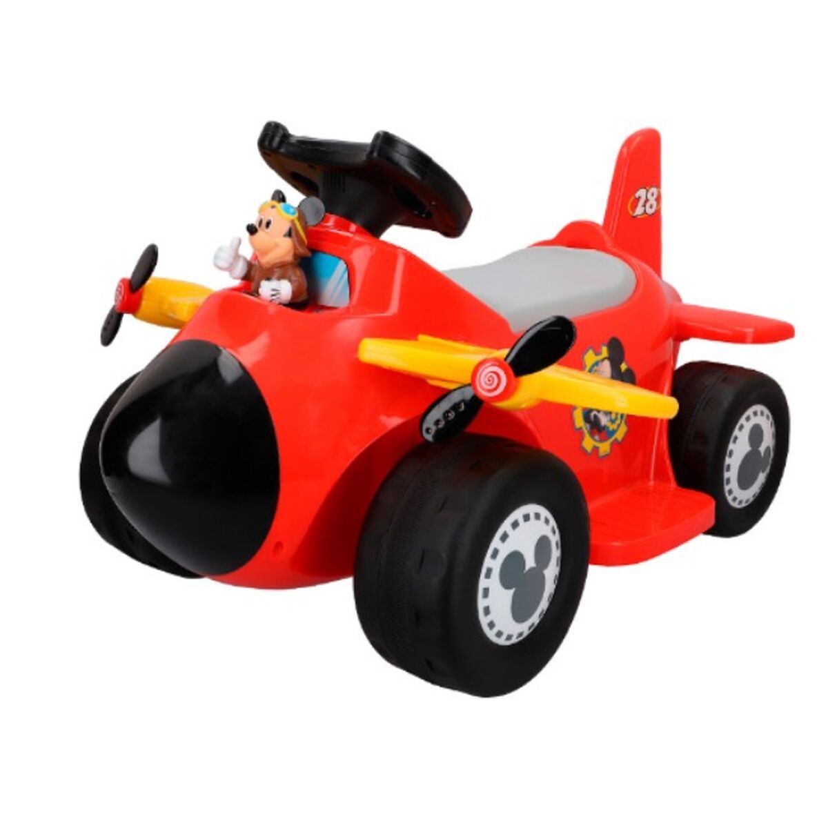 Mickey Mouse Elektrisk bil for barn Mickey Mouse Batteri Lite fly 6 V